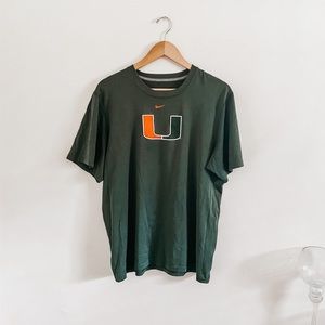 University of Miami Nike Dri-Fit  Graphic T-Shirt
